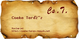 Cseke Teréz névjegykártya